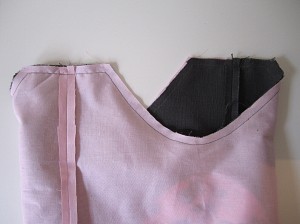 piquer doublure et sac