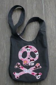 sac 84 Sac bandoulière tête de mort