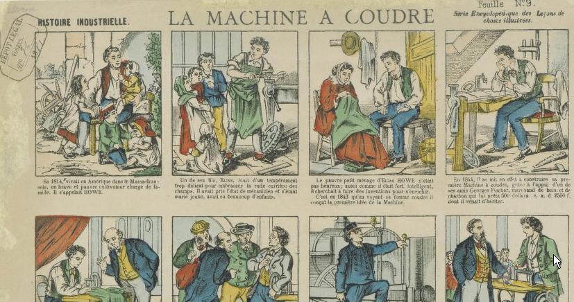 Histoire de la machine à coudre 1881