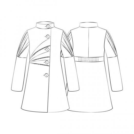 manteau origami dessin