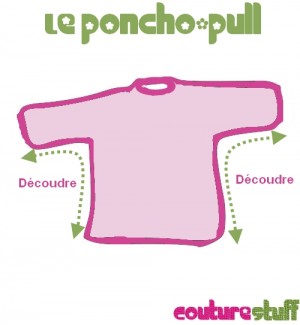 tuto poncho pull