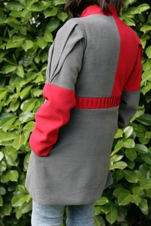 manteau origami dos