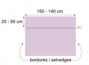 Tuto écharpe tube - Coupe