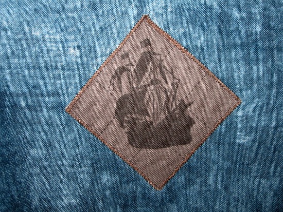 Détail appliqué bateau pirate