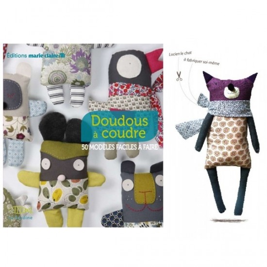 Kit de couture livre + doudou à coudre