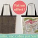 {Patron gratuit} Sac cabas