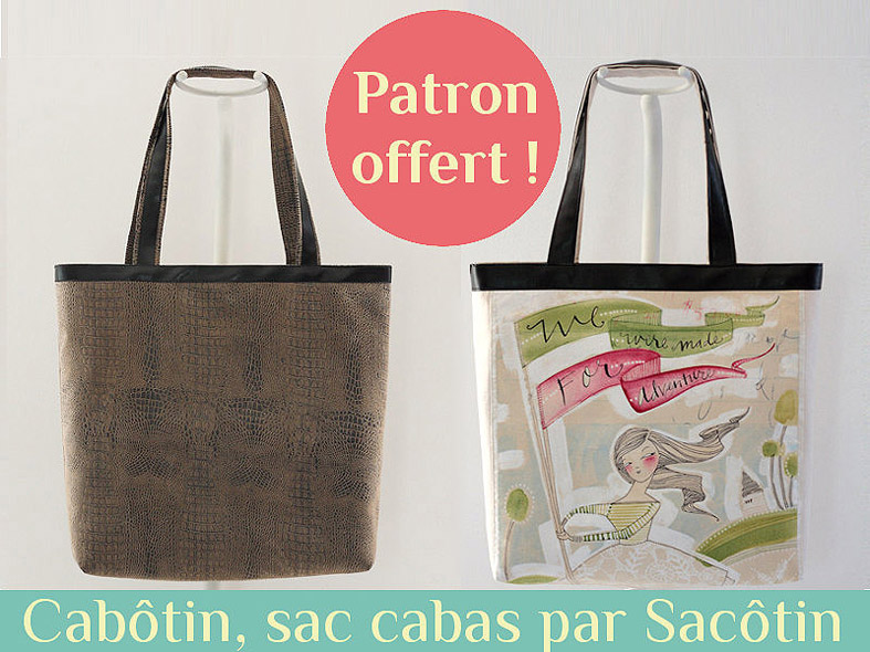 {Patron gratuit} Sac cabas